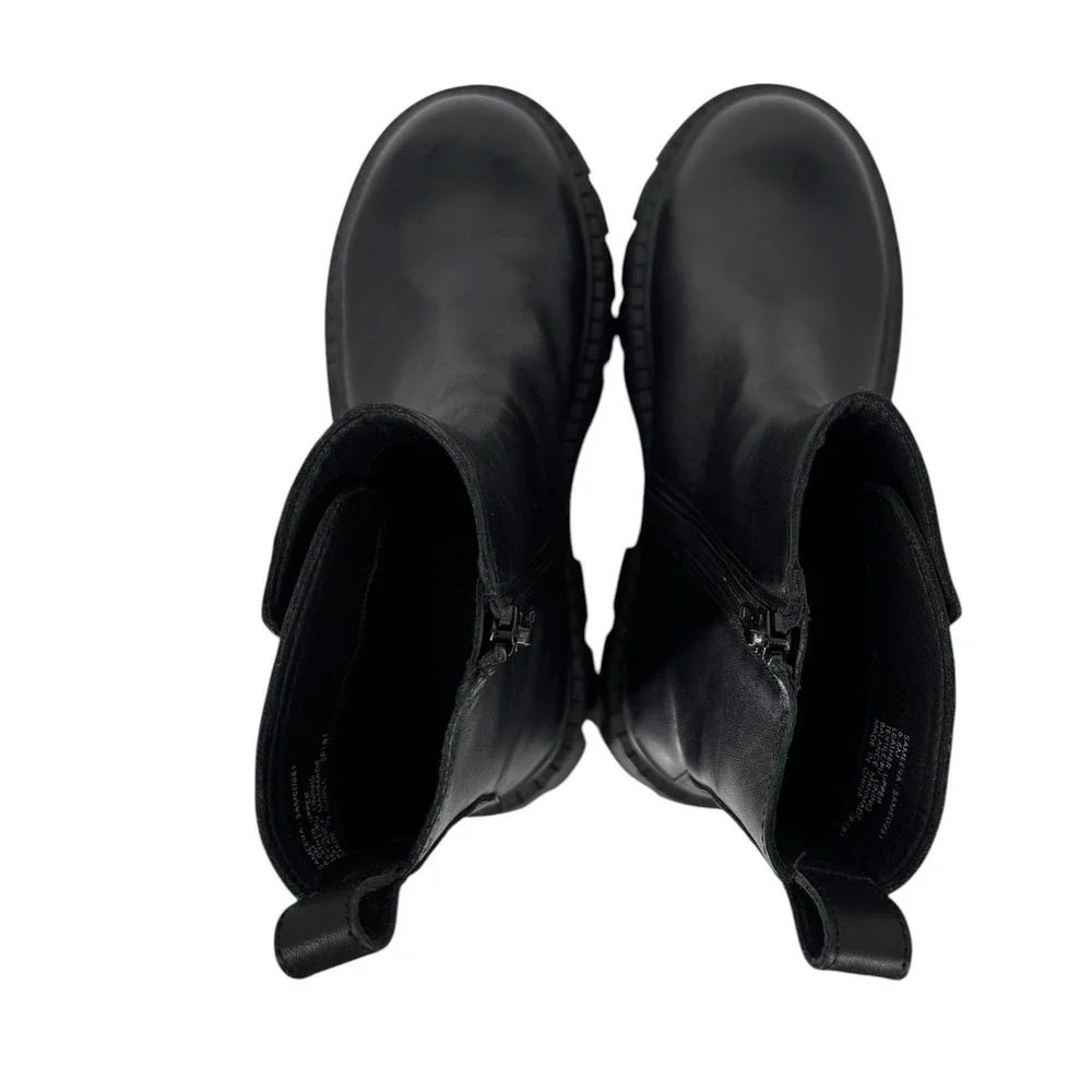 Steve Madden Sameera Boots Lug Sole Womens 6.5 Bikercore